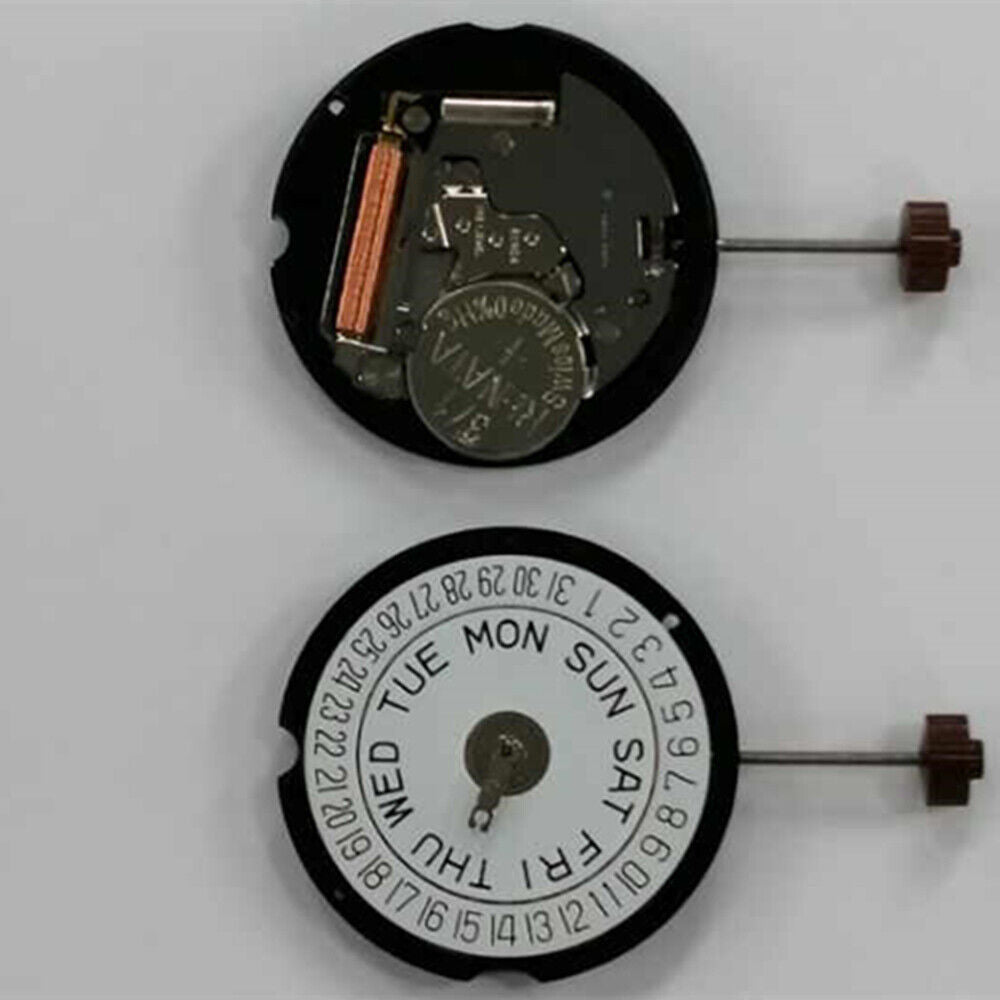 Ronda 507 Quarzuhrwerk, 3 Zeiger, Schweizer Teile, Tag/Datum, Datum@3