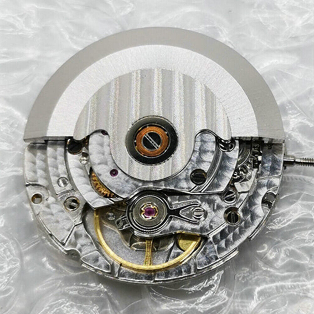 China Made Tianjin 2824-2 Silver Black Dial Wheel Automatic Mechanical Movement