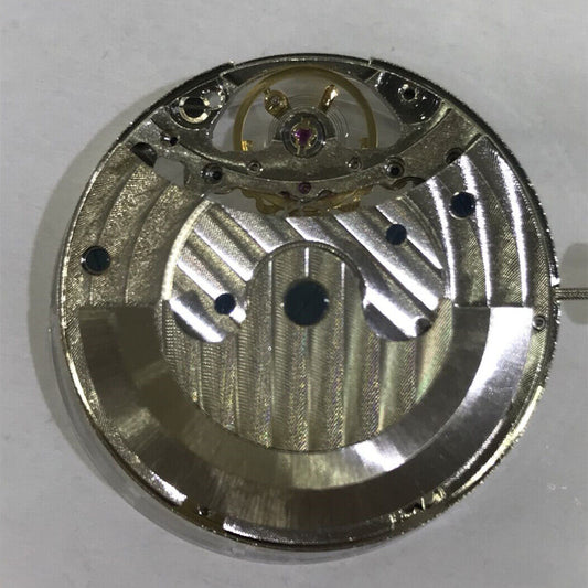 3 Hands hollow carved automatic watch by Brand New China Made, showcasing intricate mechanical movement details.