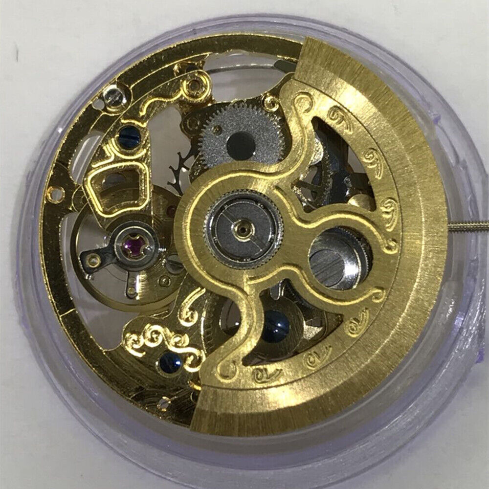 China Made Brand New 2189 Hollow Carved 2 Hands Mechanical Movement Small Second