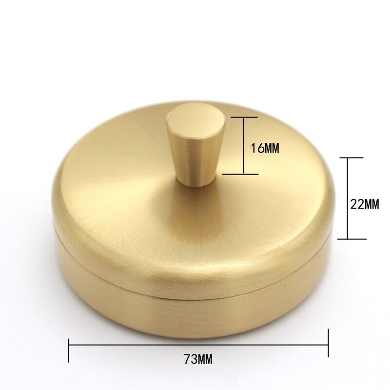 73 mm Messing-Uhrenöl-Benzinbecher mit auslaufsicherer Abdeckung, Uhrmacherwerkzeug mit Deckel