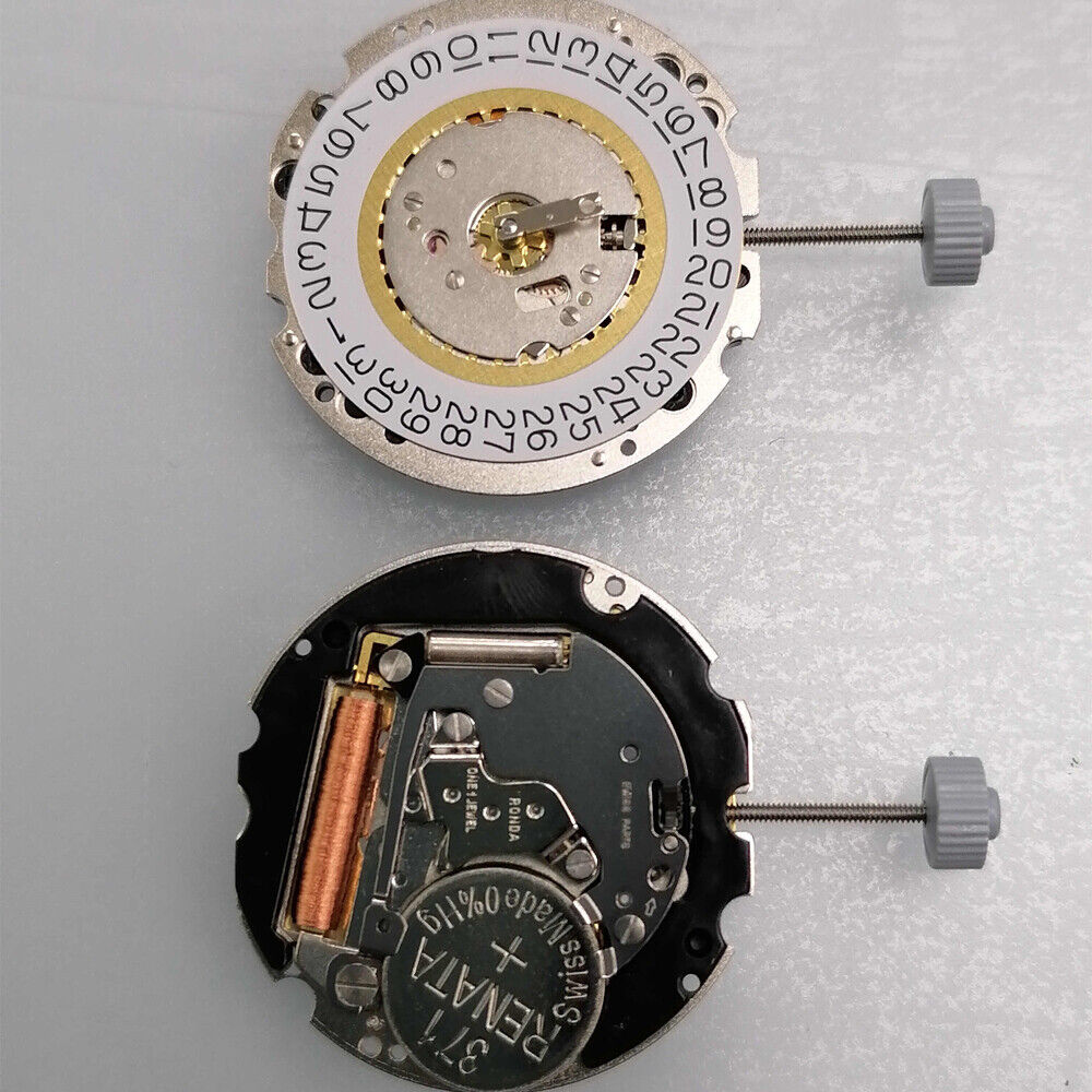 Ronda 704 Quartz Watch Movement Date At 3 swiss part