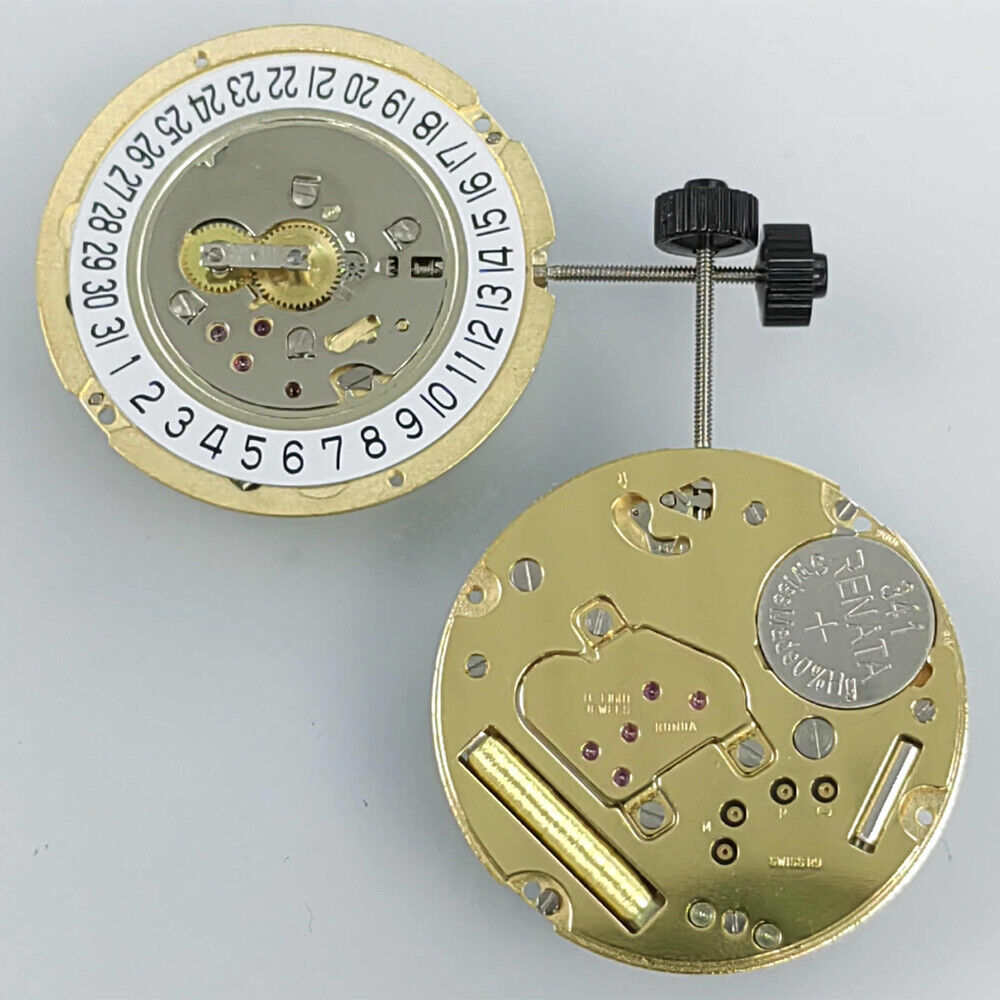 Ronda 1006 Slimtech Golden Quartz Watch Movement Swiss Made Date@6 Watch Parts