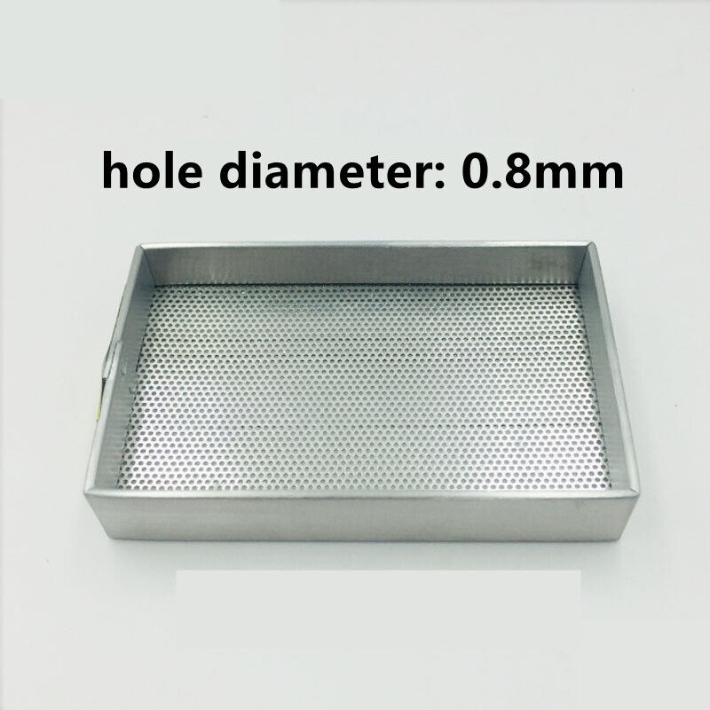 Aluminum cleaning tray with 0.8mm holes for watchmaker tools, durable and lightweight design.