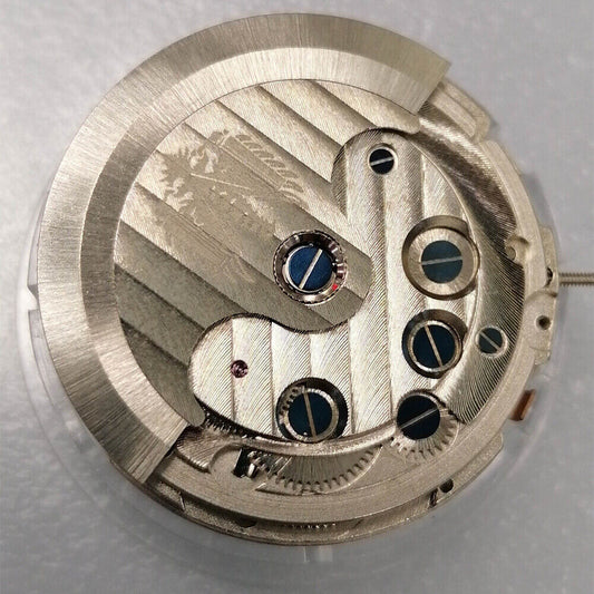 Shanghai Eagle LB20 silver watch with automatic mechanical movement, ideal replacement accessory for timepiece repairs.