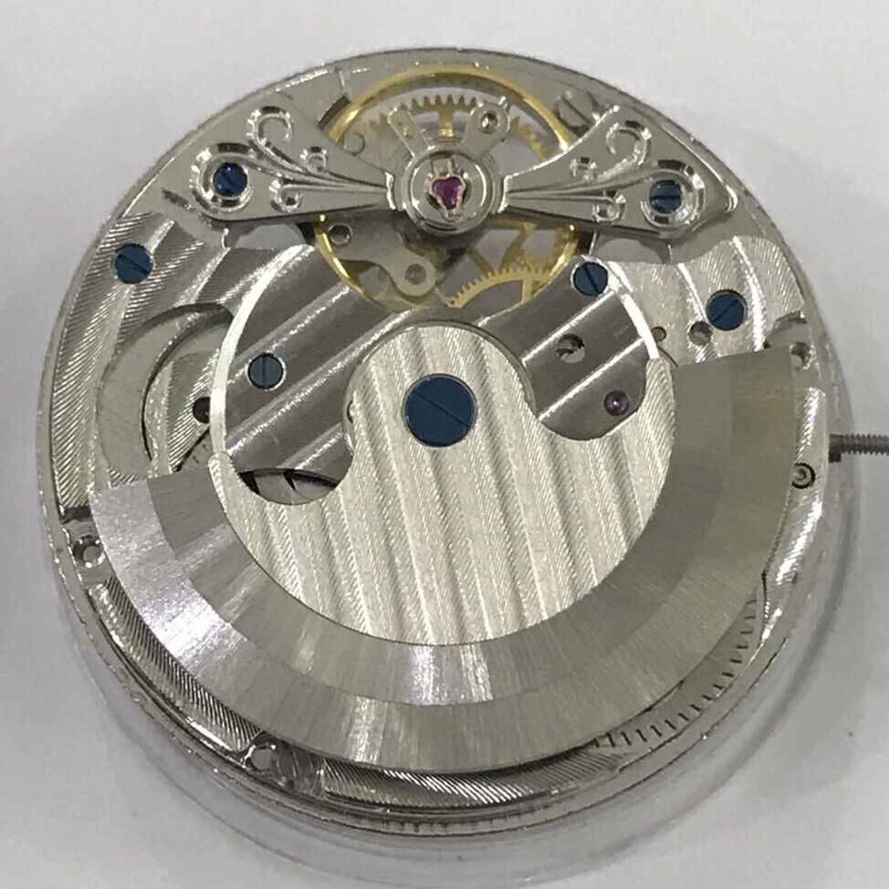 Double Mainspring China Made Automatic Mechanical Movement Double Timezone