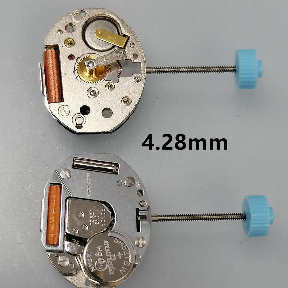 Ronda 751 Quartz Watch Movement Swiss Parts H3 Height 4.28mm 2 Hands