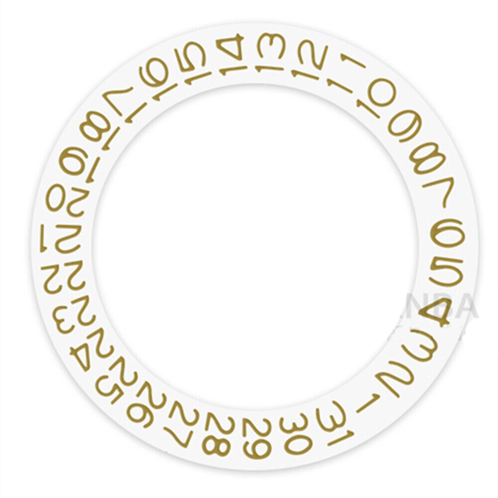White Background Autumn Yellow Character Disk Date Wheel for Miyota NH35 NH36