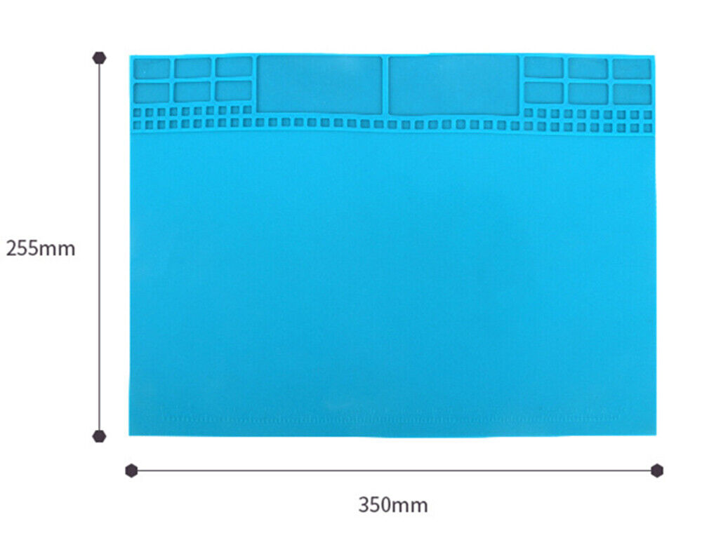 Thermostable silicone insulation pad 35x25.5cm for watch repair by TE504, anti-corrosive and durable.