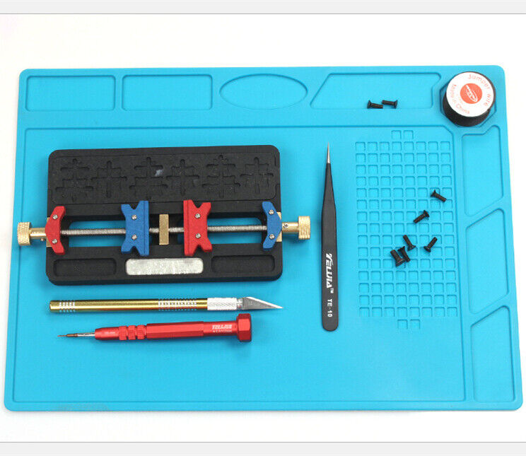 Thermostable 32x23cm silicone insulation pad for watch repair, anti-corrosive, TE502 brand accessory