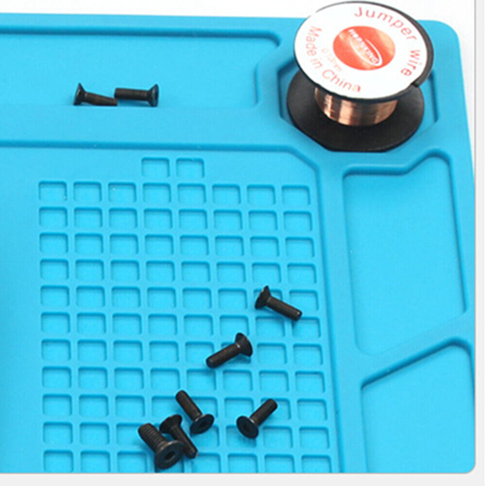 Thermostable 32x23cm TE502 silicone insulation pad for watch repair, anti-corrosive and durable accessory