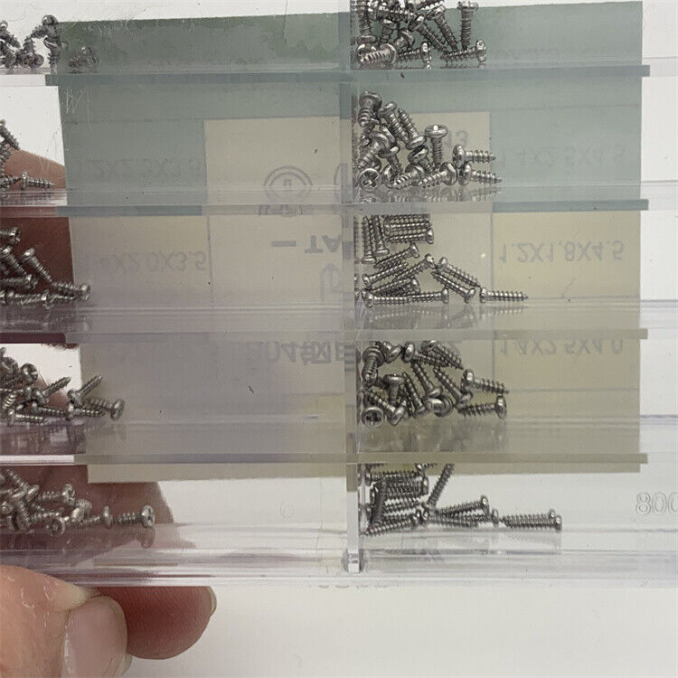 304 Stainless Steel 8 Sizes Assortment of Self-tapping Screws Watch Repair