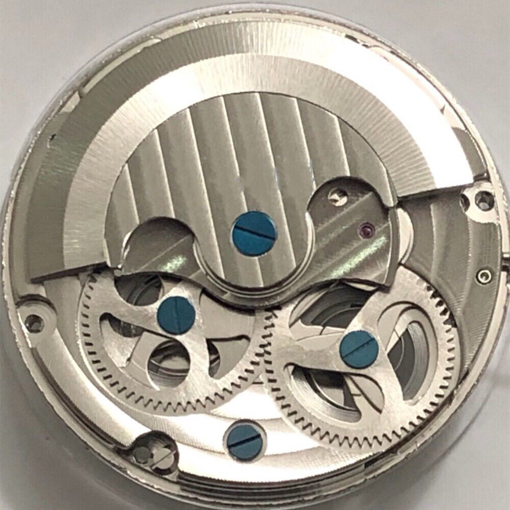 Double Mainspring watch with multi-function hollow mechanical movement and dual time zone display by Double Mainspring.