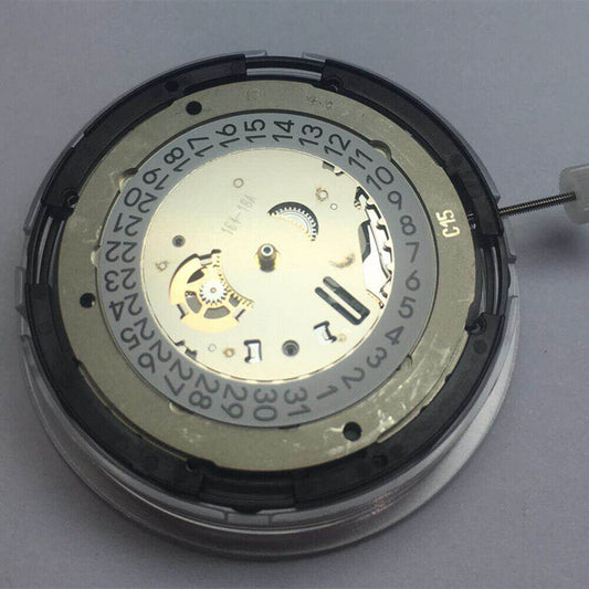 Swiss Made ETA C15.111 chronograph movement with 1853 white dial, precise mechanical watch accessory.