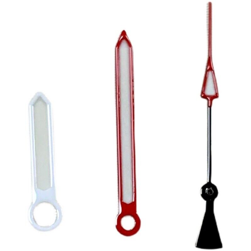 B17 green luminous watch hands set for NH35A/NH36A/4R36 movement, sizes 8/12.5mm, precise fit and visibility.