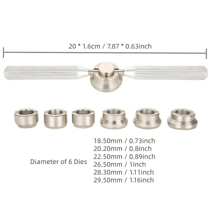 7PCS Watch Back Case Cover Opener Removal Set Wrench 5537 Replacement
