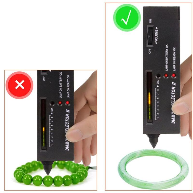 Stylo testeur de diamants professionnel portable Gems Diamond Selector II Indicateur LED