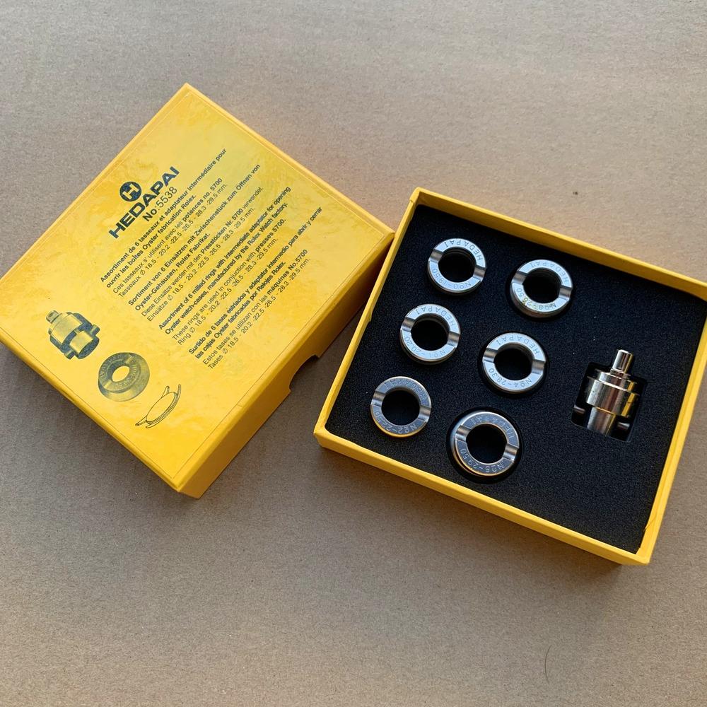 18.5mm-29.5mm 7pcs #5538 Replacement Watch Case Opener Dies Adaptor for #5700