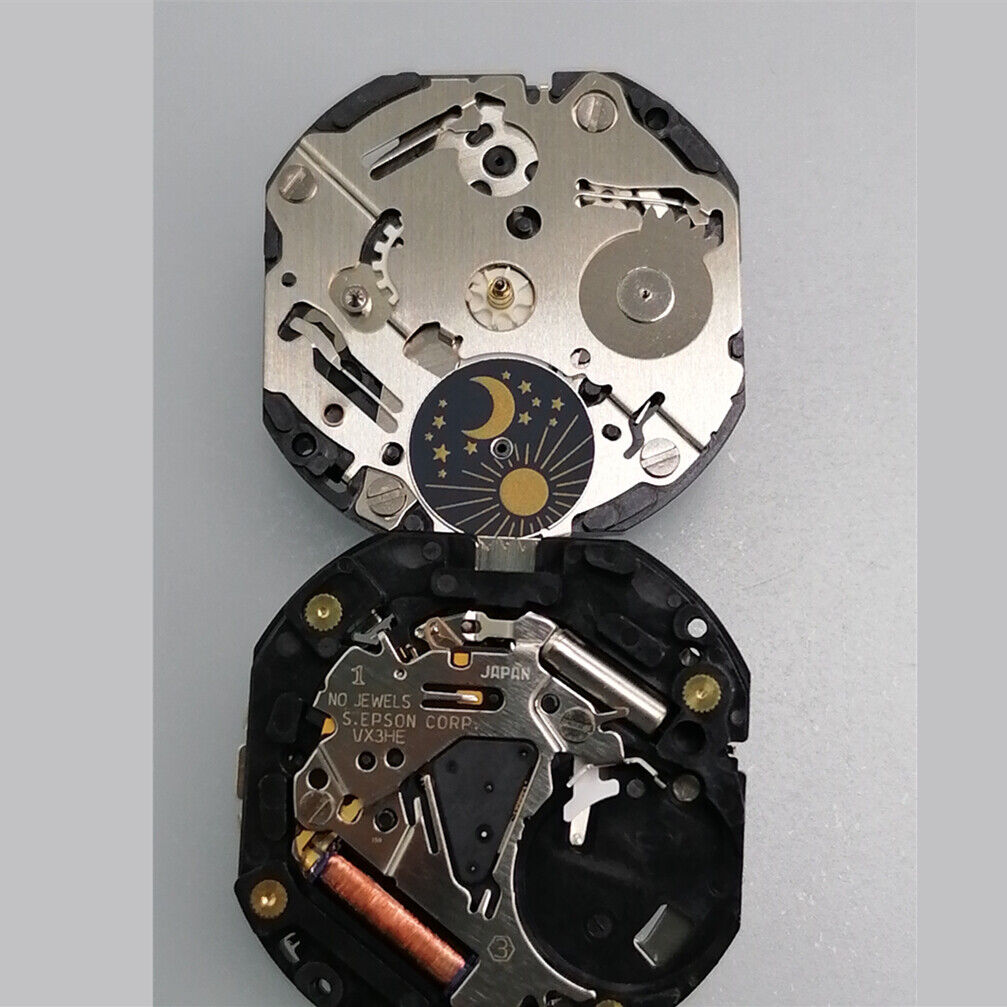 Brand New Hattori Epson VX3HE Watch Quartz Movement Japan Made Watch Accessories