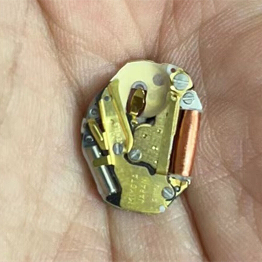 Brand New Quartz Movement Miyota SUPER 2035 Golden Movement With Watch Stem