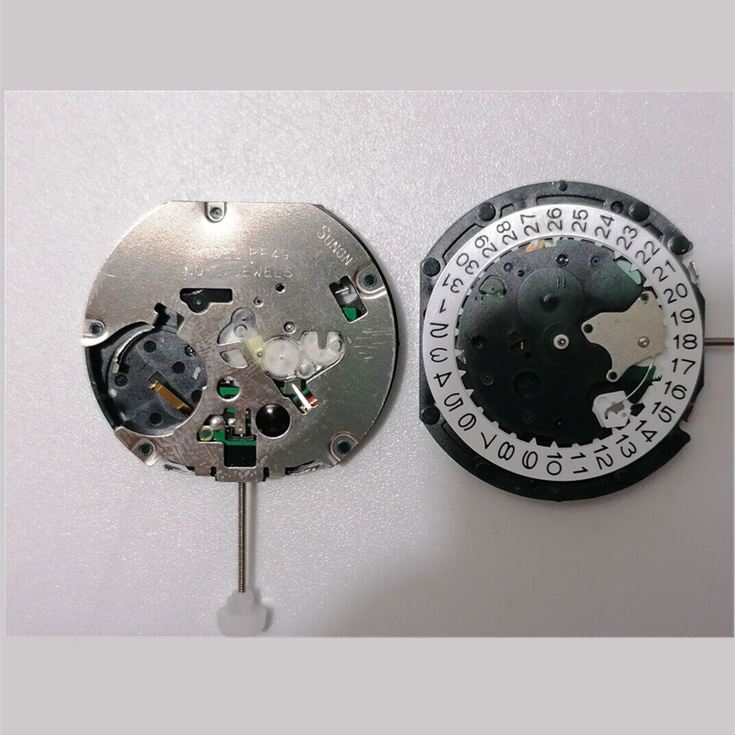 Quartz Movement Sunon PE49 2 Hands Date at 3 With Small Second@6@12 Movement