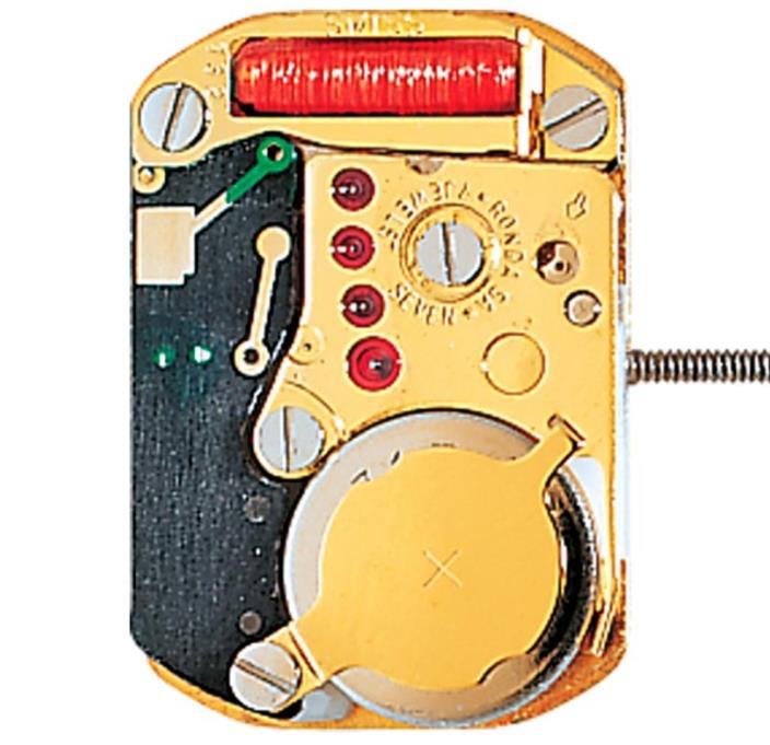 Ronda 1032 quartz watch movement, precise timekeeping component for watch repairs and upgrades.