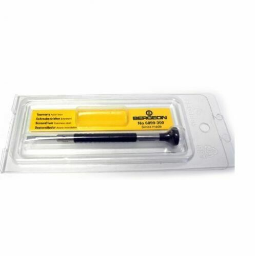 Bergeon 6899-300 ergonomic Swiss screwdriver for 3.00mm watch screws, ideal for precision watch repairs.
