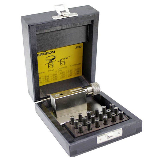 Bergeon 3010 watch tool tightening crowns, cases, and hand tubes for precise repairs