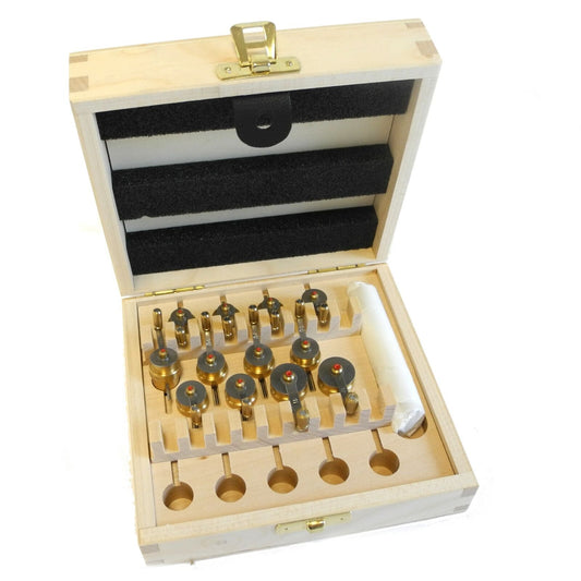 Bergeon 2795-ETA mainspring winder set for ETA calibres, 12-piece watch accessory toolkit.