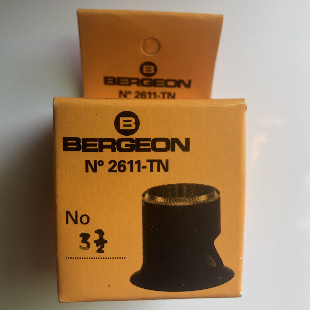 Bergeon 2611-TN-3.5 magnifying loupe with 2.8x zoom for precise watch repair and inspection.