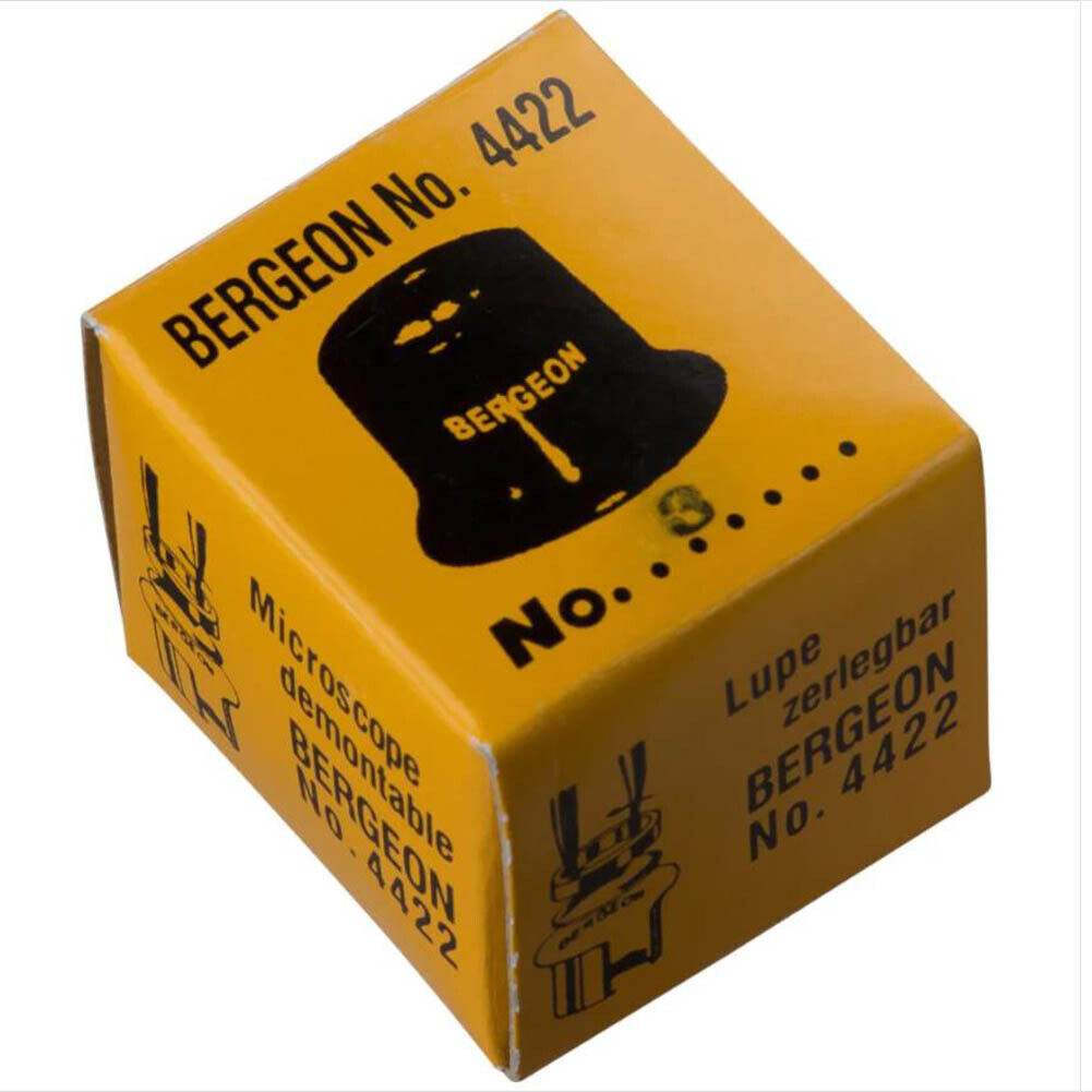 Bergeon 4422-3 No. 3 = 3.3x Watchmakers Magnification Loup Eyeglass, Black
