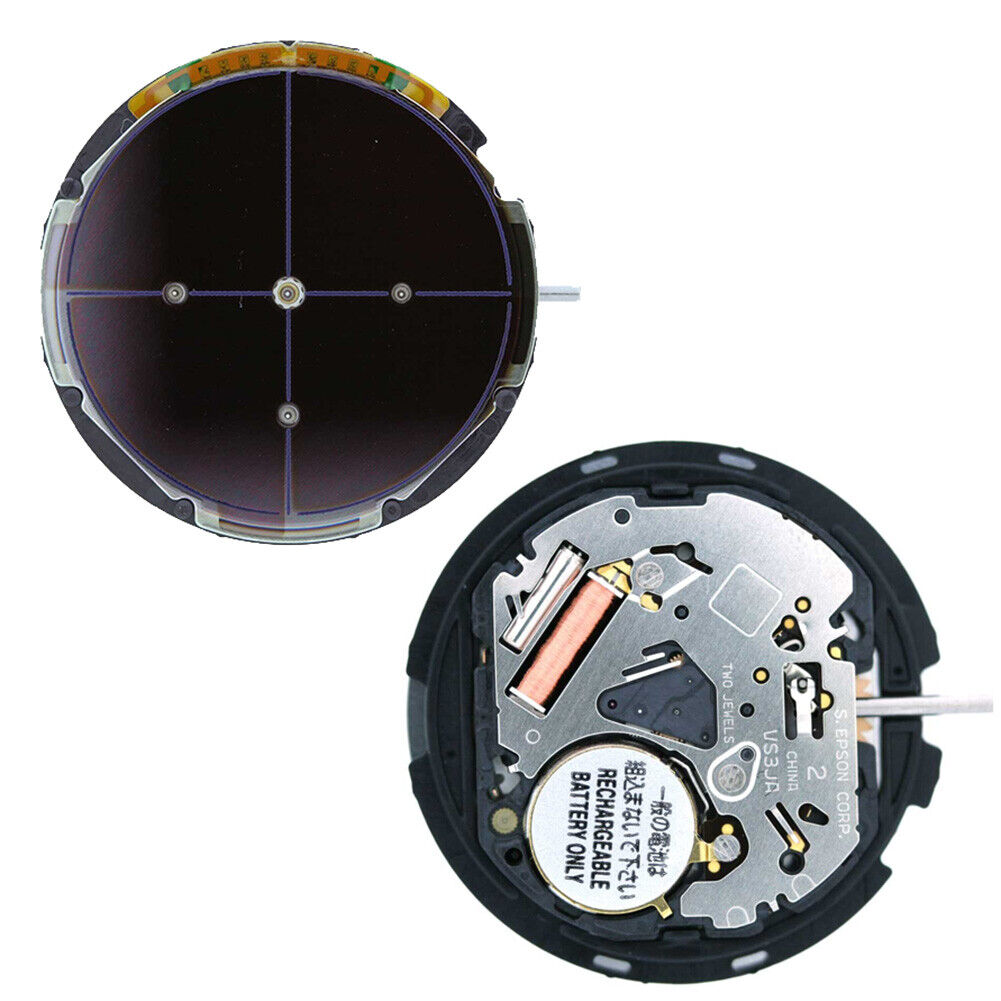 Montre Hattori Epson TMI VS3J VS3JA à mouvement à quartz, énergie solaire, fabriquée au Japon