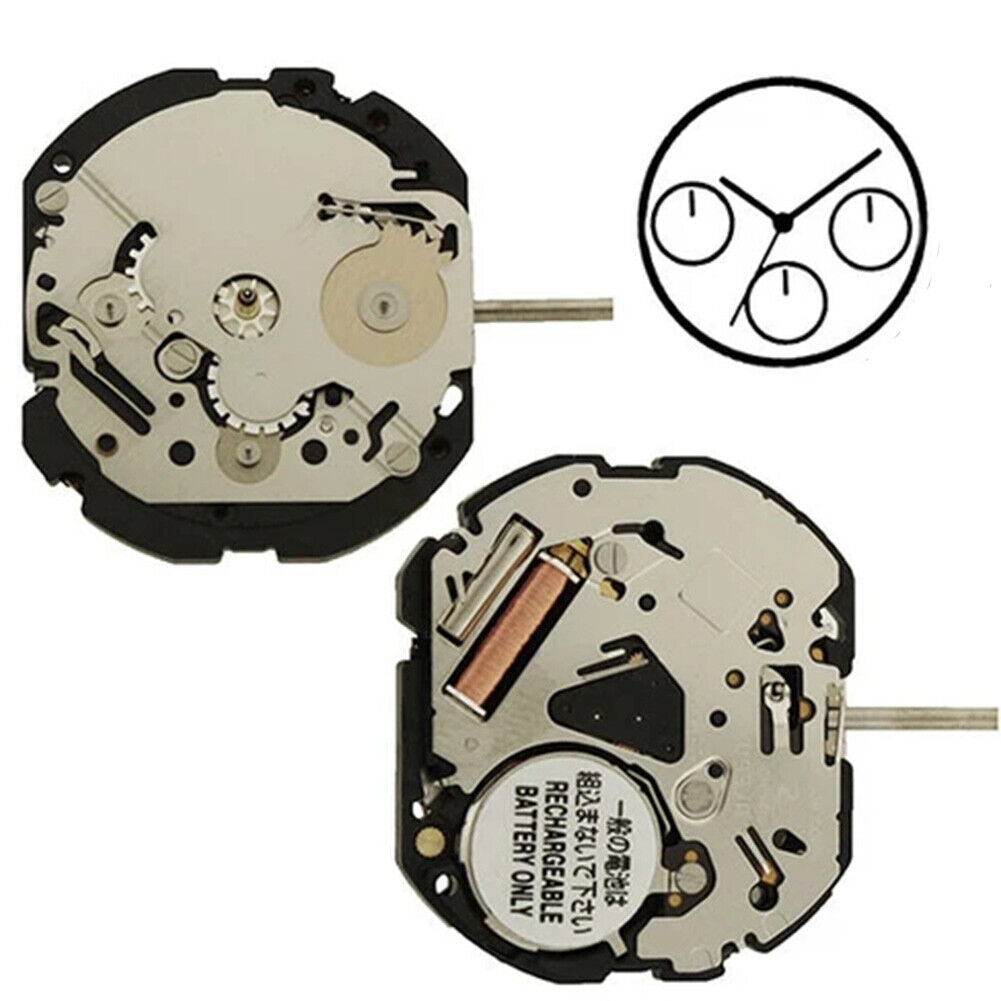 Montre Hattori Epson TMI VS3J VS3JA à mouvement à quartz, énergie solaire, fabriquée au Japon