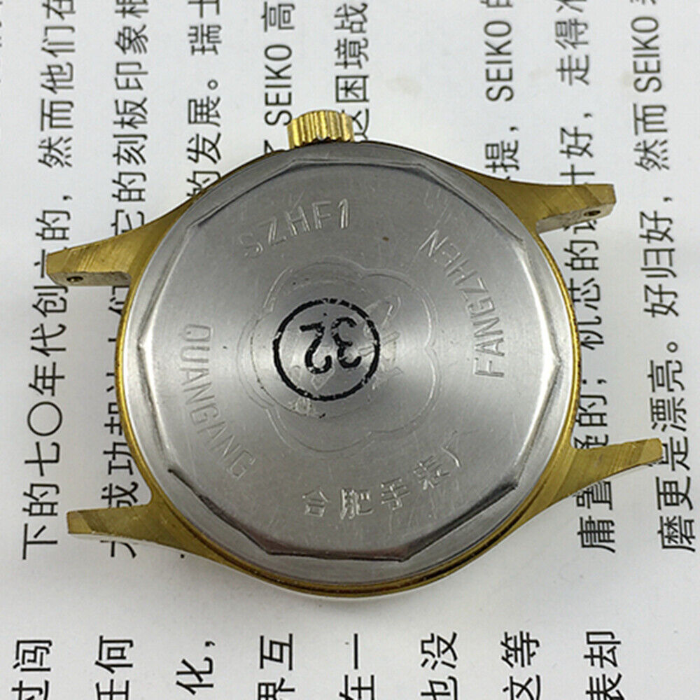 32mm China Made Manual Mechanical Watch 17 Jews Single Calendar Round Case