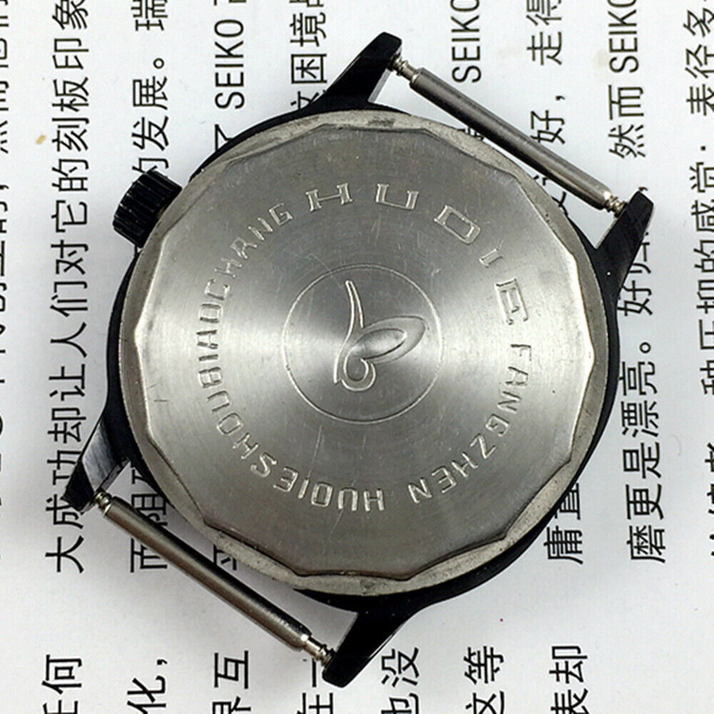 32mm Chinese Xian Manual Mechanical Watch 17 Jews Yellow Dial Black Square Case