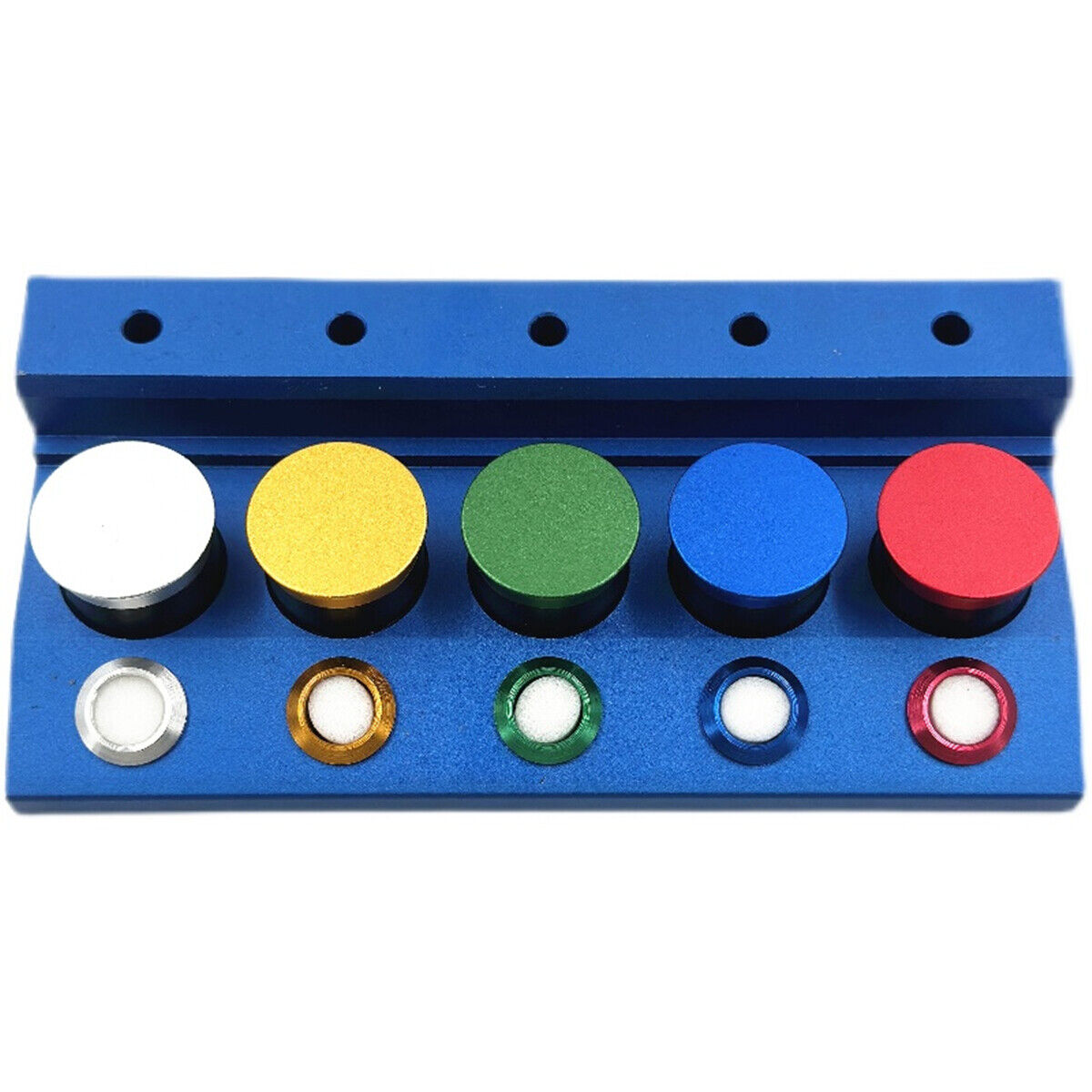 Support de gobelets à huile en alliage moulé sous pression, 5 récipients, couvercle métallique, outil de réparation de montres