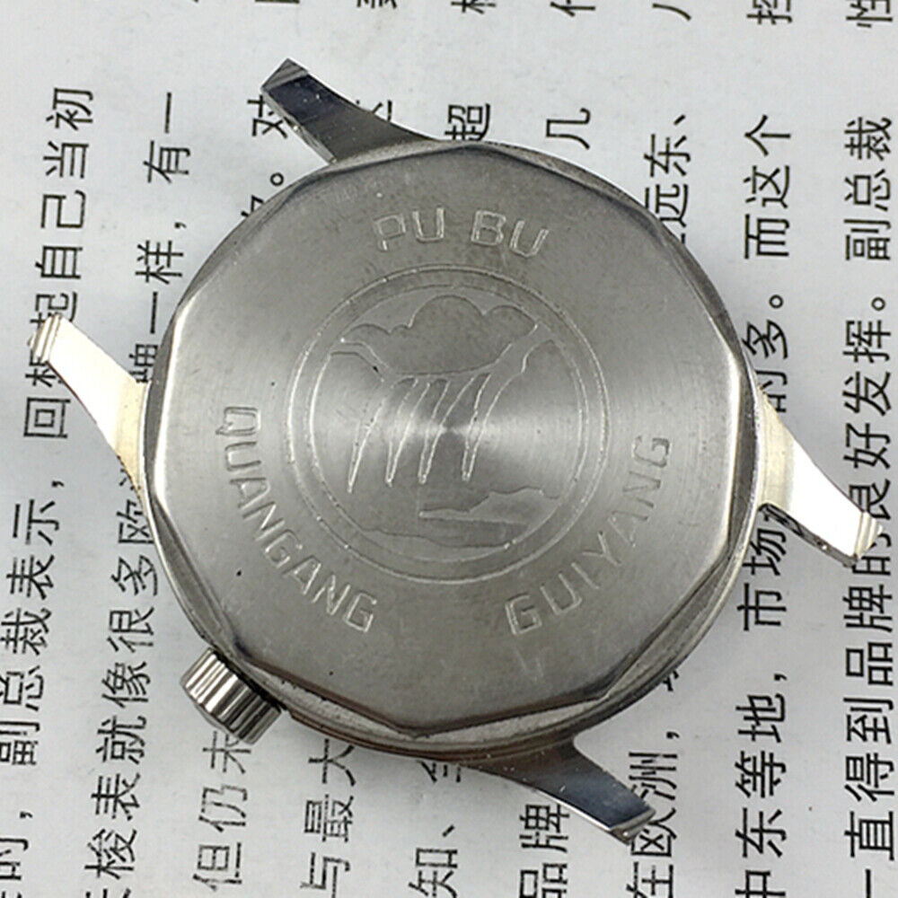 32mm China Made PUBU Manual Mechanical Watch 17 Jews Grey Dial Grey Nail