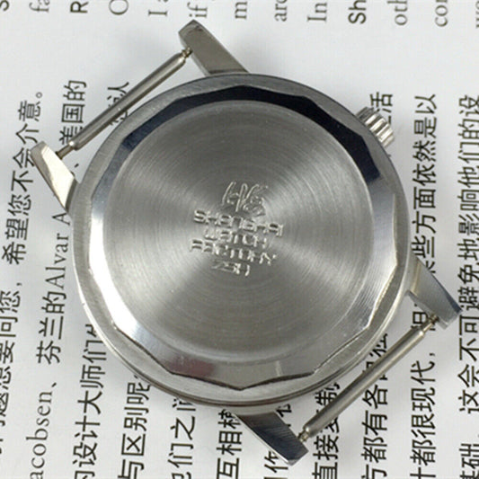 Shanghai 36mm manual mechanical watch with white dial and 17 jewels, classic China-made timepiece.