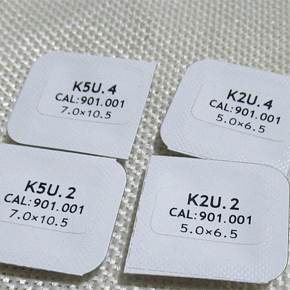 Watch hands set for 901.001 movement, compatible with K2U/K5U models, ideal for precise watch repair.