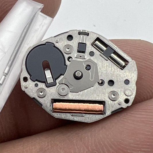 Miyota GL22 Japan Quartz Movement silver 2-hand watch mechanism, precise timekeeping by Miyota.