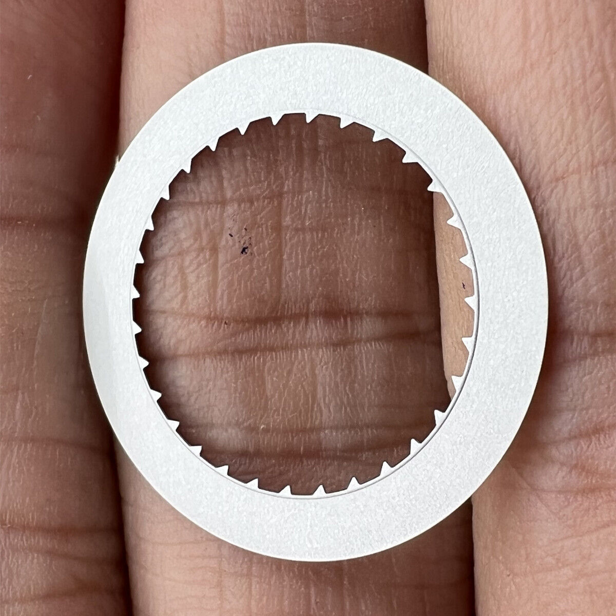 Original Japan Made date disk wheel for Miyota 9015 movement, precise date display at 6 o'clock position.