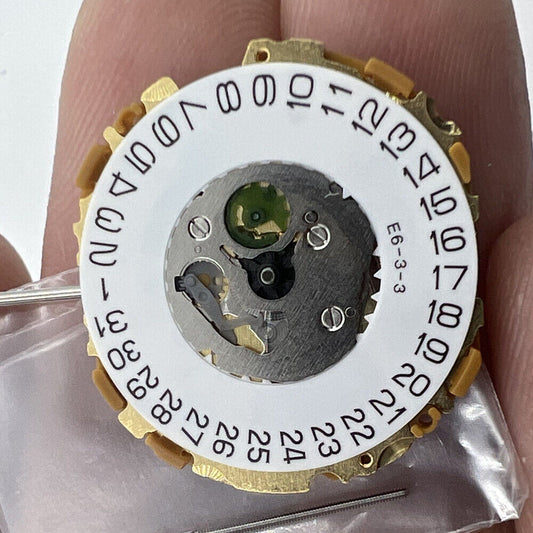 Miyota 9U15 Japan Quartz Movement with date window at 3 o'clock, precise watch part