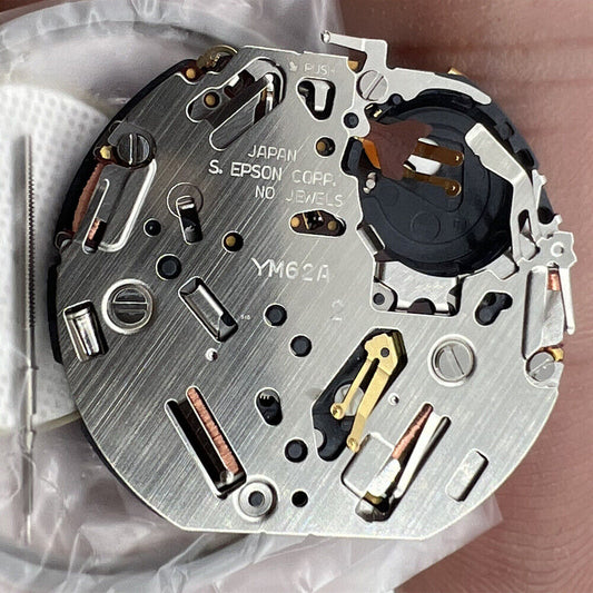Hattori Epson YM62 quartz watch movement, precision Japan-made mechanism for reliable timekeeping