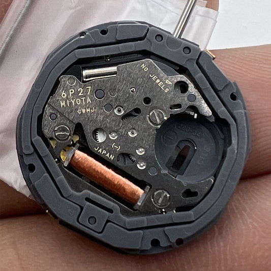 Miyota Citizen 6P27 quartz watch movement for precise repair and restoration.