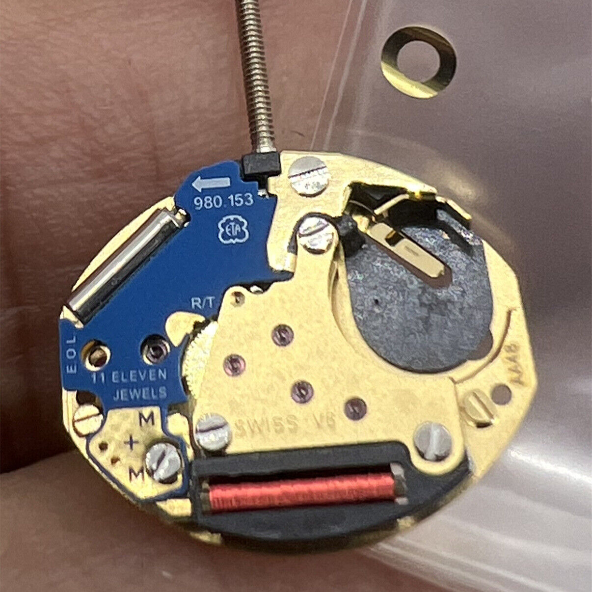 ETA 980.153 Watch Quartz 2 Hands Swiss Movement