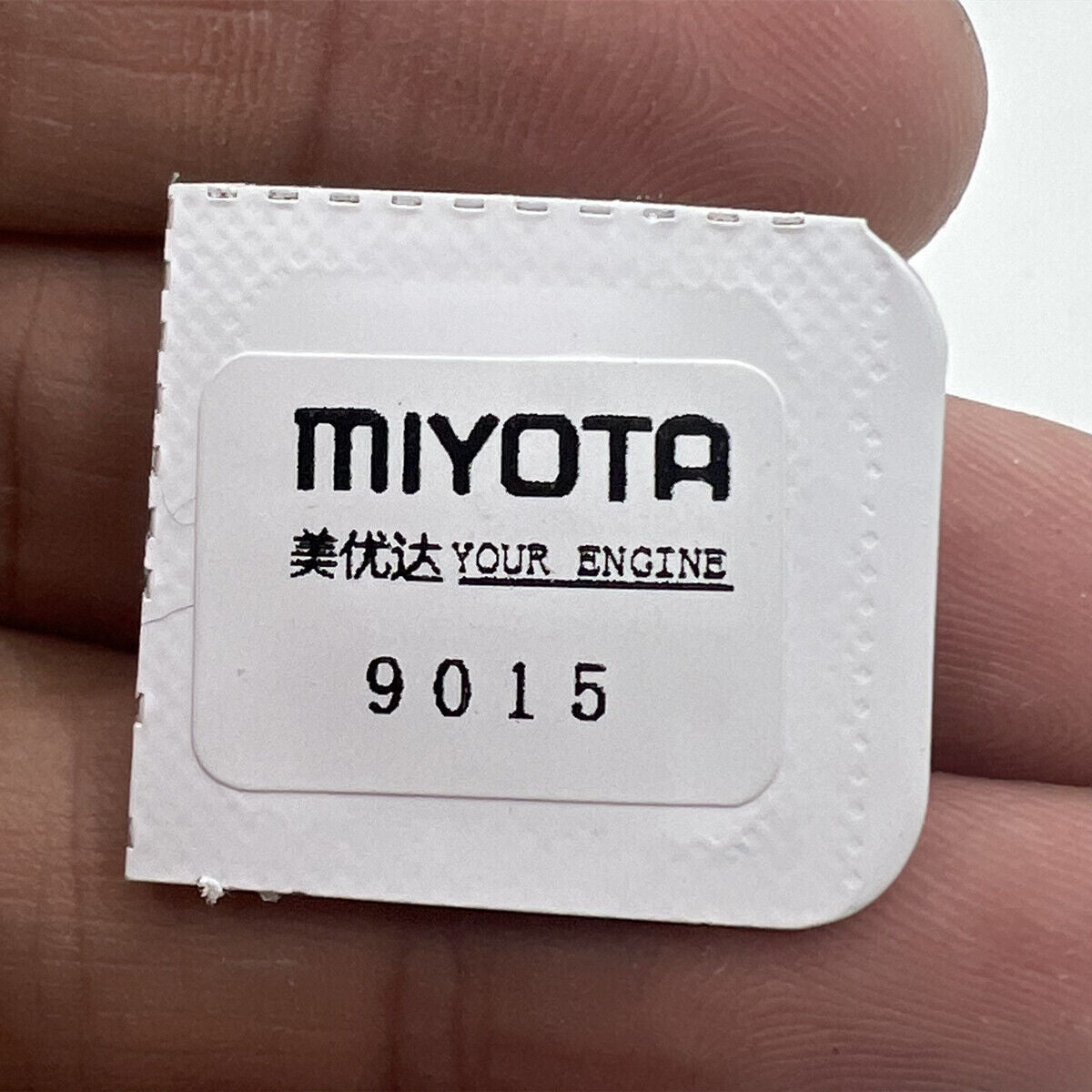 Miyota 9015 balance wheel with splint, precision watch component by Japan Made for accurate timekeeping.