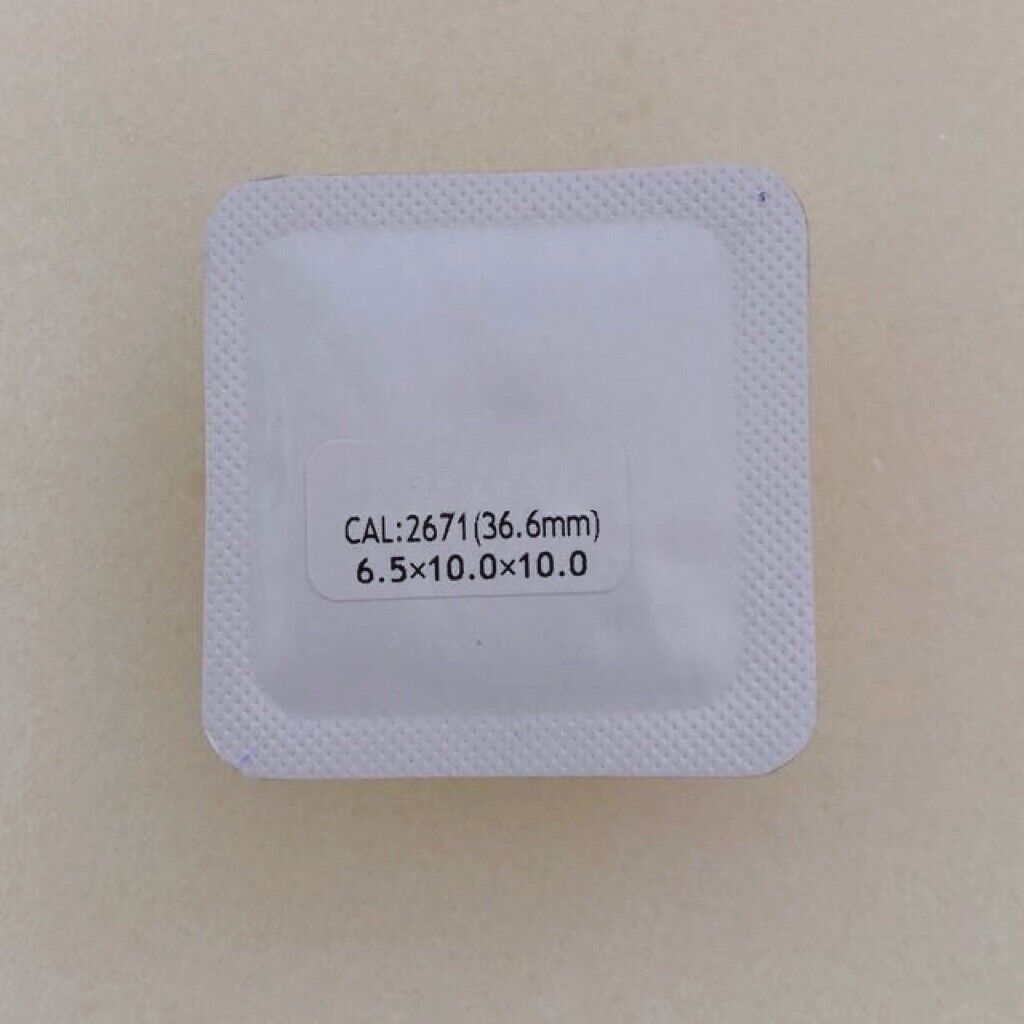 Blue polished watch hands without lume, compatible with ETA2671 movement, precision watch accessory.