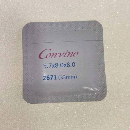 Blue polished watch hands for ETA2671 movement, 5.7x8x8mm, precision-crafted brand accessory.