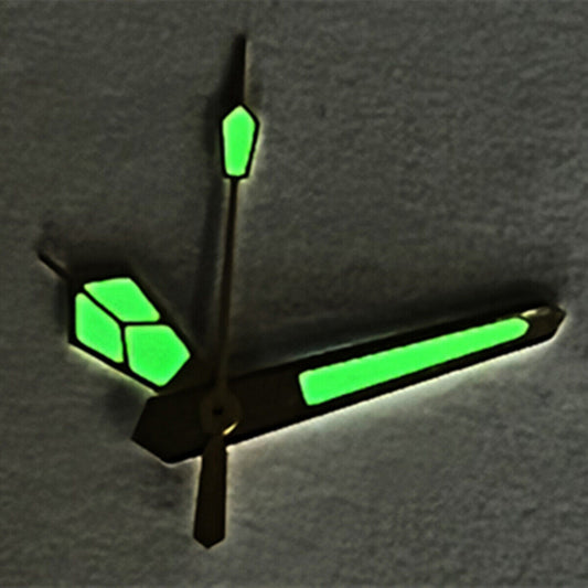 Golden Trim C3 Super Lume watch hands for SKX/SBBN diving watches with NH35 NH36 movement.