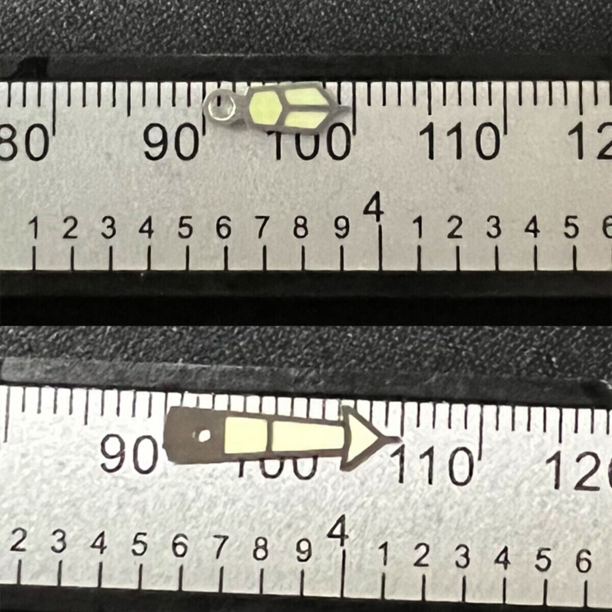 Silver Trim C3 Super Lume Watch Hands for Diving SKX/SBBN NH35 NH36 Movement#5